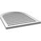 Ekena Millwork Round Top Surface Mount PVC Gable Vent: Functional, w/ 2"W x 1-1/2"P Brickmould Frame, 26"W x 34"H GVPRT26X3402SF - alternate 3
